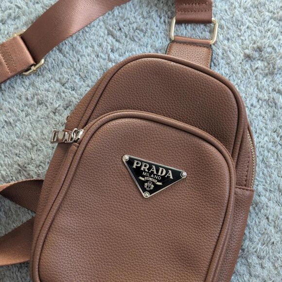 Prada Handbags - Prada Women's Brown and Tan Bag